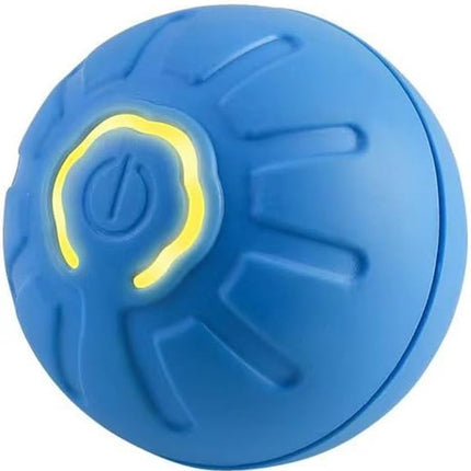 Pet Toys - Dog Toys - Interactive Dog Toys - Automatic Moving, Bouncing and Rotating Dog Ball - IPX7 Waterproof - Active Rolling Ball for Small and Medium Dogs (Blue).