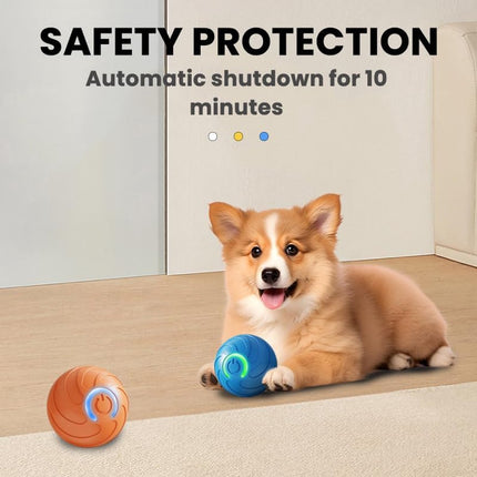 Pet Toys - Dog Toys - Interactive Dog Toys - Automatic Moving, Bouncing and Rotating Dog Ball - IPX7 Waterproof - Active Rolling Ball for Small and Medium Dogs (Blue).