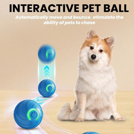 Pet Toys - Dog Toys - Interactive Dog Toys - Automatic Moving, Bouncing and Rotating Dog Ball - IPX7 Waterproof - Active Rolling Ball for Small and Medium Dogs (Blue).