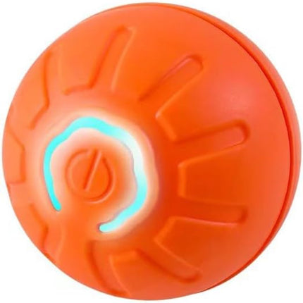 Pet Toys - Dog Toys - Interactive Dog Toys - Automatic Moving, Bouncing and Rotating Dog Ball - IPX7 Waterproof - Active Rolling Ball for Small and Medium Dogs (Orange).