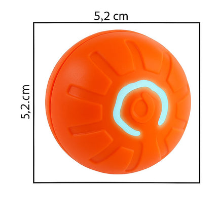 Pet Toys - Dog Toys - Interactive Dog Toys - Automatic Moving, Bouncing and Rotating Dog Ball - IPX7 Waterproof - Active Rolling Ball for Small and Medium Dogs (Orange).