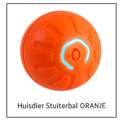 Pet Toys - Dog Toys - Interactive Dog Toys - Automatic Moving, Bouncing and Rotating Dog Ball - IPX7 Waterproof - Active Rolling Ball for Small and Medium Dogs (Orange).