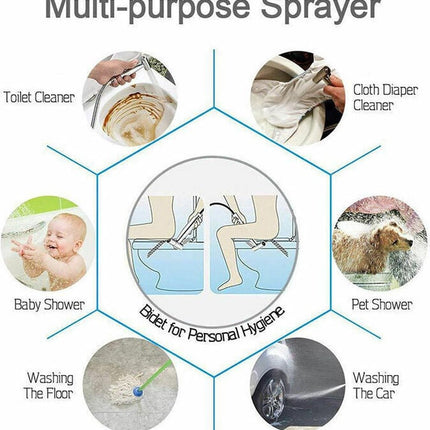 Shower head - Bidet Black, hand shower in the bathroom, toilet sprayer, stainless steel, toilet faucet.