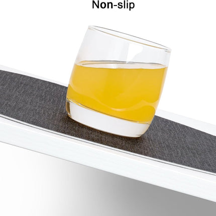 Round, washable, reversible, non-slip, heat-resistant placemats for indoor and outdoor use (set of 4, dark brown).