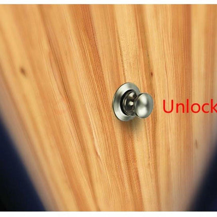 5-Piece Push Button Lock - Push Button for Motorhome - Door Lock - Locking Button for Shutter Door - For Camping, RV, Motorcycle, Caravan - Black.
