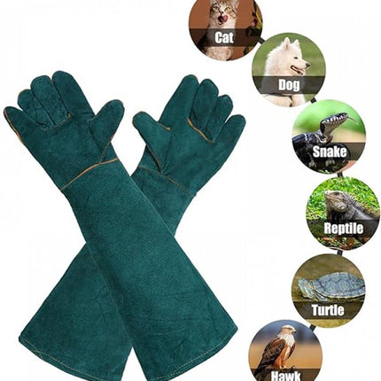 Anti-bite safety gloves - Pet gloves - Anti-bite gloves - Safety gloves - Pet protective gloves - Welding gloves - Anti-bite - Suitable for dogs, cats and pipes - Size L - 60 cm.