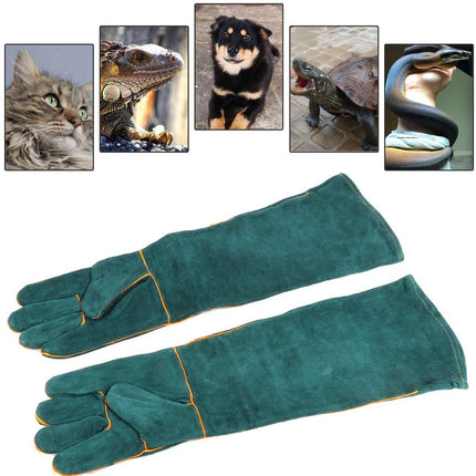 Anti-bite safety gloves - Pet gloves - Anti-bite gloves - Safety gloves - Pet protective gloves - Welding gloves - Anti-bite - Suitable for dogs, cats and pipes - Size L - 60 cm.