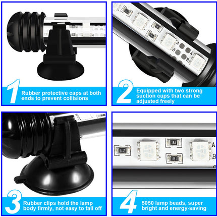 RGB Aquarium Light with Controller - Length 48.5 cm - 5.4 Watt - Aquarium Lamp - Aquarium Lamp - Aquarium Lamp - Dimmable.