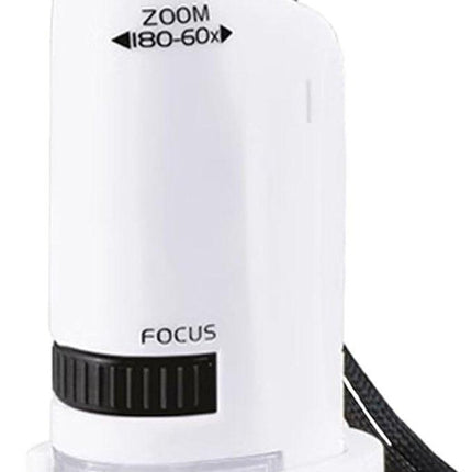 Microscope - Children's Microscope - Portable Pocket Microscope - Mini 60X-180X - Kids Exploration Kit - for Students, Science and Play.