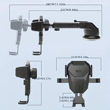 Universal Car Phone Holder with Suction Cup - Car, Office, - Smartphone Car Phone Holder.