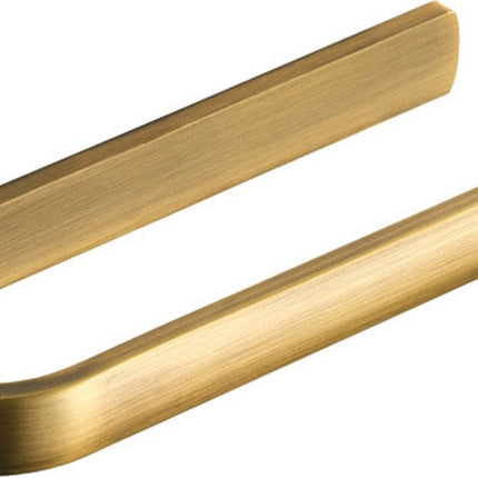 Brushed brass wall-mounted towel rail, 1 piece, for bathroom, 29 cm, bathroom accessory.