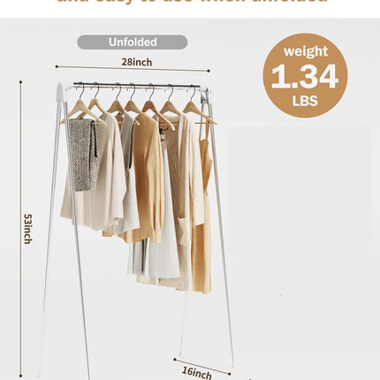 Travel clothes hanger - folding clothes hanger - clothes rack - Wasrek folding clothes rack - suitable for travel - folding clothes rack - freestanding clothes drying rack - drying tower - clothes drying rack - bathroom/balcony/indoor/outdoor.