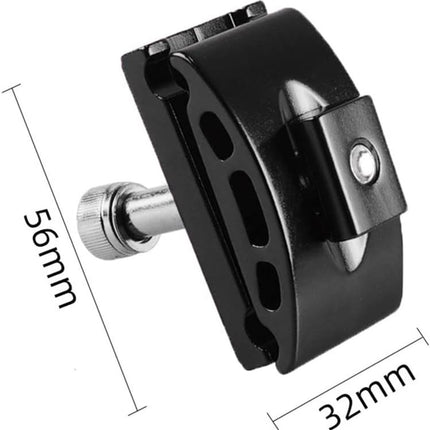 Bicycle seatpost clamp with single pin - Bicycle seat tube clamp, seat tube repair head - Black.