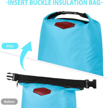 Lunch bag - Insulated bags - Lunch bag - Insulated backpack - Insulated lunch bags - Insulated lunch bag - Portable lunch bag - Picnic bag - Blue zipper.