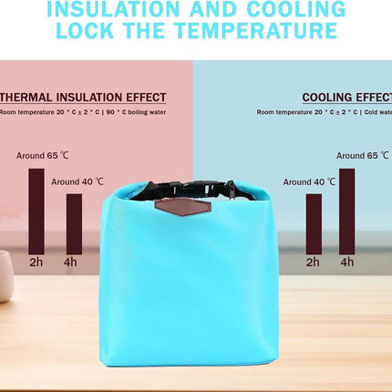 Lunch bag - Insulated bags - Lunch bag - Insulated backpack - Insulated lunch bags - Insulated lunch bag - Portable lunch bag - Picnic bag - Blue zipper.