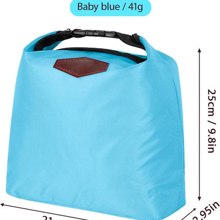 Lunch bag - Insulated bags - Lunch bag - Insulated backpack - Insulated lunch bags - Insulated lunch bag - Portable lunch bag - Picnic bag - Blue zipper.