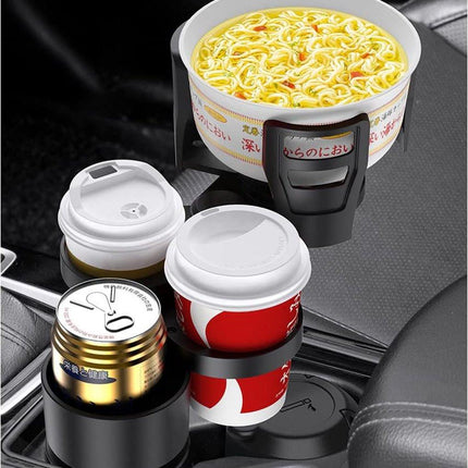 Universal 4-in-1 Car Organizer - Car Seat Organizer - Cup Holder - Drink Holder - Can and Bottle Holder - Car Accessories - High Quality - Coffee Holder - Foldable - Sturdy and Durable - Car Travel.