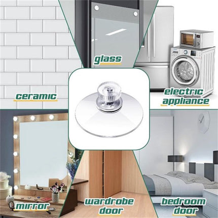 10 suction cups with M4 screws, 41 mm plastic suction cups, suction cups for windows, transparent suction cups, suction cups with 10 serrated nuts for mirrored glass wall doors and craft projects..