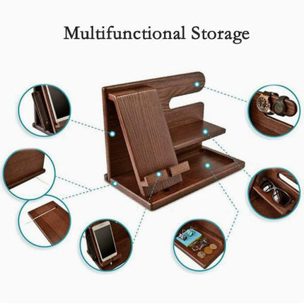 Phone stand - organizer - jewelry holder - desk organizer - gift for men - for cell phones, gifts for him, husband, bedside table, gifts.