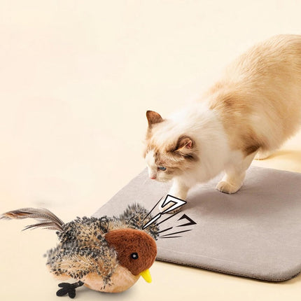 Cat Toys - Cat Toys with Catnip - Flappy Bird Cat Toy for Indoor Cats - Rechargeable - Electric Cat Toys - With Sound - Plush Sports Toy for Kittens - Pic.