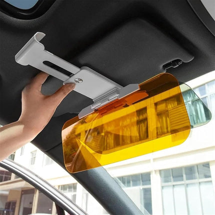 Car Sunshade - 2-in-1 Sunshade Extension - Day and Night Glare Protection - For All Vehicles - Driver and Passenger Side Sunshade.