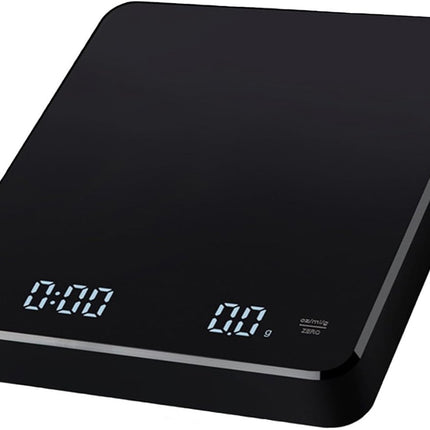 Precision Scale - Barista Scale - Coffee Scale with Timer - Small 3 kg / 0 g Coffee Scale with Gravity Sensor - Rechargeable Kitchen Scale - Barista Essential - High Precision - Black.