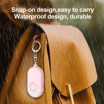 Rechargeable Personal Alarm – Keychain – Personal Alarm – Alarm Keychain – Rechargeable LED Flashlight – Self-Defense Products – Self-Defense Alarm – Personal Alarm – Pink.