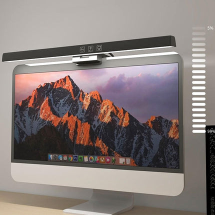 Clip-on desk lamp - 3 LED levels - Clip-on reading lamp - Black.