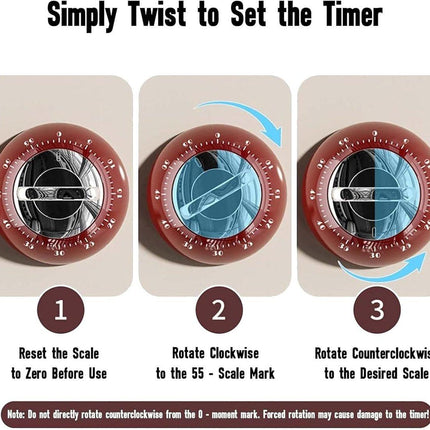 Educational Clock - High-Quality Educational Clock for Children - Kids Timer - Countdown Timer - Leather Time-Reading Clock - Educational Clock - Homework Helper - Educational Toys - Home Education - Red.