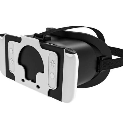 Suitable for Nintendo Switch VR headsets and OLED models, VR virtual reality headset with adjustable HD lenses, comfortable headband, suitable for 3D VR games on Nintendo Switch OLED, suitable for children/boys - black.