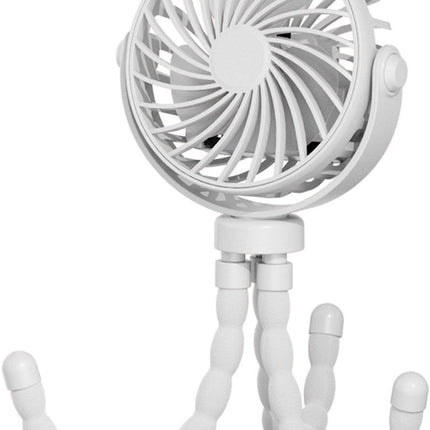Handheld Fan - Rechargeable Portable Fan - Wit - Cordless Table Fan - Mini Stroller Fan - 3 Modes - Mini Fan - Festival Fan - Octopus Fan.