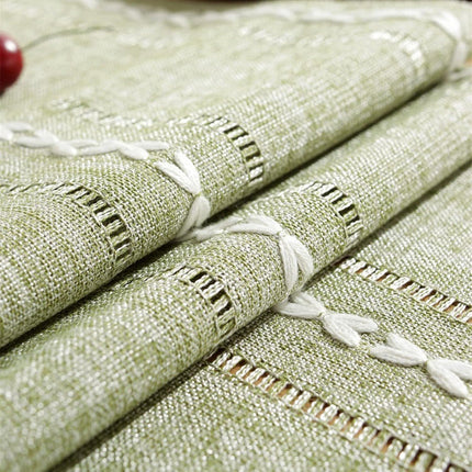 Striped Woven Table Runner - Embroidered Woven Table Runner with Tassels - Bohemian Style Striped Woven Table Runner - For Parties, Christmas, Kitchen, Dinner, Birthday Table Decorations - 33 x 305 cm.