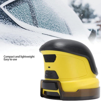 Snow scraper with rotating disc - de-icing and thawing - car - winter - window - snow shovel - windshield - electric.