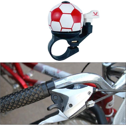 Bicycle bell - Red football bicycle bell - Football bicycle bell - Bicycle horn - Children's bicycle bell - Bicycle horn - Red.