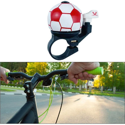 Bicycle bell - Red football bicycle bell - Football bicycle bell - Bicycle horn - Children's bicycle bell - Bicycle horn - Red.
