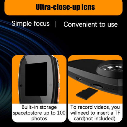 Microscope - Children's Microscope - Portable Digital Microscope for Children and Adults - 5.1 cm Color Screen - 500x Magnification - 8 Built-in LED Lights.