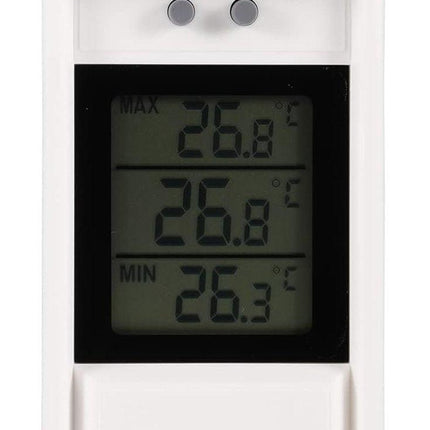 Indoor and outdoor thermometer - Thermometer - Hygrometer - Weather station - Digital thermometer - Weatherproof for indoor and outdoor use - Wit.