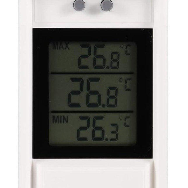 Indoor and outdoor thermometer - Thermometer - Hygrometer - Weather station - Digital thermometer - Weatherproof for indoor and outdoor use - Wit.