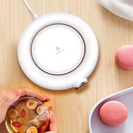 Cup or mug warmer - Heating plate - Coffee cup warmer - Tea cup warmer - Thermal heating plate - Heated coaster - USB coffee warmer for home, office or study use - Wit.