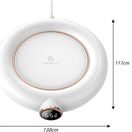 Cup or mug warmer - Heating plate - Coffee cup warmer - Tea cup warmer - Thermal heating plate - Heated coaster - USB coffee warmer for home, office or study use - Wit.