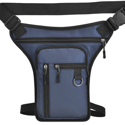 Waterproof Outdoor Waist and Leg Bag with Adjustable Straps for Men and Women - Blauw.
