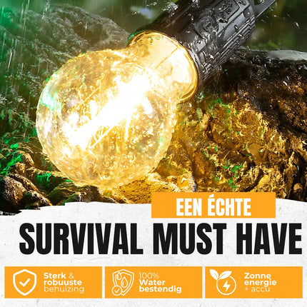 2-piece camping lamp - emergency lighting - 3 settings - camping lamp - rechargeable camping lamp - tent lamp.
