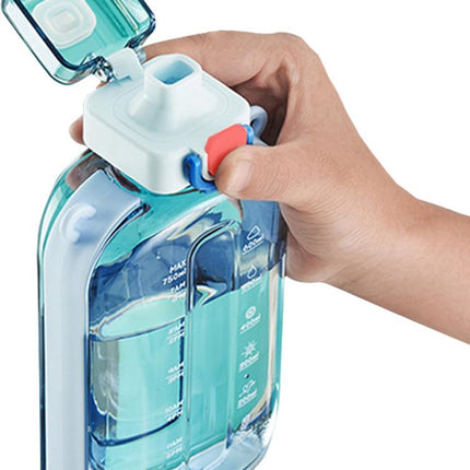 Sports Water Bottle - Fitness Water Bottle - Water Bottle - 750ml Leakproof Bottle - Water Bottle - Suitable for travel, picnics, camping, hiking - Blue.