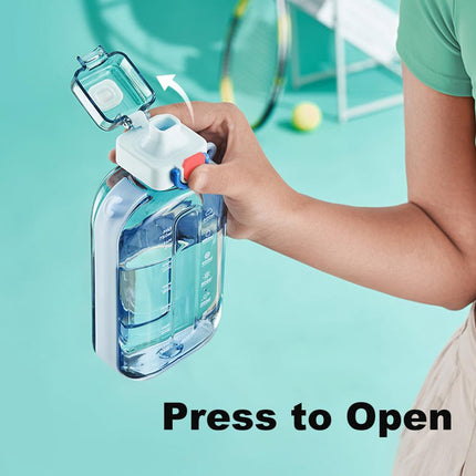 Sports Water Bottle - Fitness Water Bottle - Water Bottle - 750ml Leakproof Bottle - Water Bottle - Suitable for travel, picnics, camping, hiking - Blue.