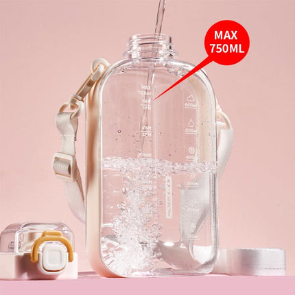 Sports Water Bottle - Fitness Water Bottle - Water Bottle - 750ml Leakproof Bottle - Water Bottle - Suitable for travel, picnics, camping, hiking - Blue.