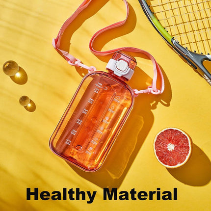 Sports Water Bottle - Fitness Water Bottle - Water Bottle - 750ml Leakproof Water Bottle - Water Bottle - Suitable for travel, picnics, camping, hiking - Pink.