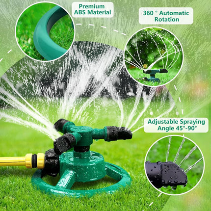Oscillating Sprinkler - Circular Garden Sprinkler - Rotary Lawn Sprinkler - Sprinkler - Water Sprinkler - Irrigation System - Vegetable Garden.