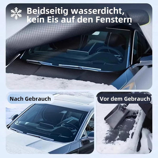Frost-resistant covers - Windshield cover - With door handles - Foldable - Protects against snow, ice and dust.