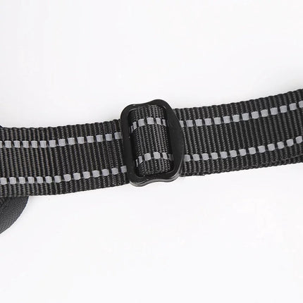 Nixnix - Dog Harness - Size L - Anti-Trek Harness - Dog Harness - Y-Shaped Dog Harness - Reflective - Black.