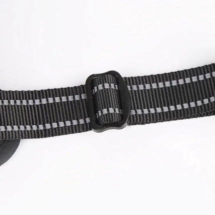 Nixnix - Dog Harness - Size L - Anti-Trek Harness - Dog Harness - Y-Shaped Dog Harness - Reflective - Black.